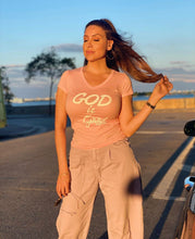 Load image into Gallery viewer, God is Good Psalm 106:1 Women&#39;s T-Shirt  Color: Pink
