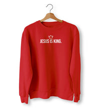 Load image into Gallery viewer, JESUS is King Sweater Crewneck Unisex
