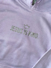 Load image into Gallery viewer, JESUS is King Hoodie Unisex Special Edition Platinum Glitter
