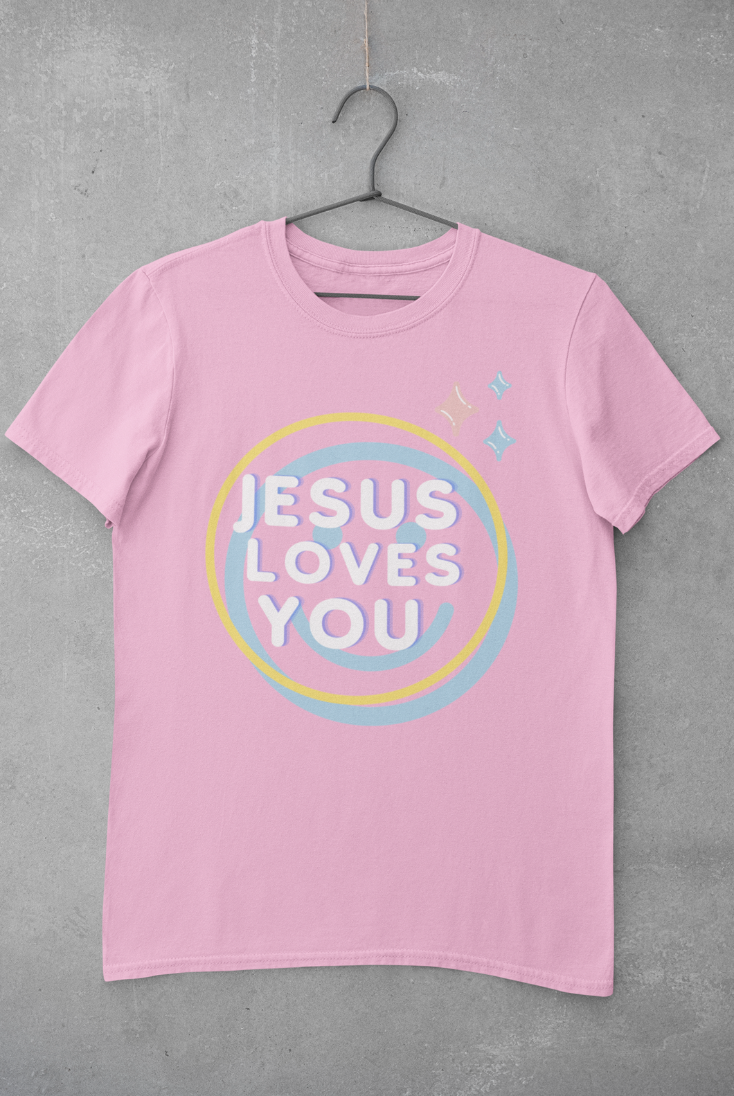 Jesus Loves You Pink Unisex T-Shirt